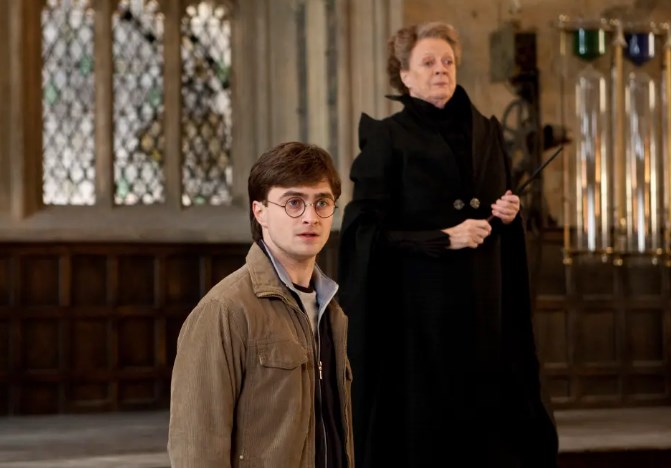 Maggie Smith and Daniel Radcliffe in “Harry Potter & the Deathly Hallows Part 2